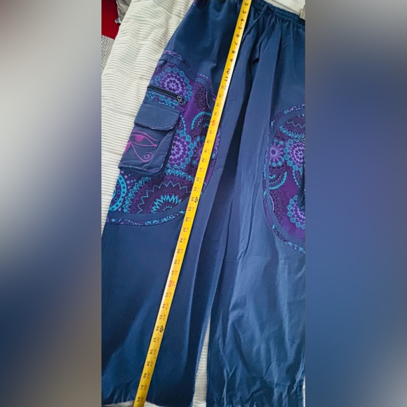 Vibrant Paisley Cargo Pants - Picture 8 of 11